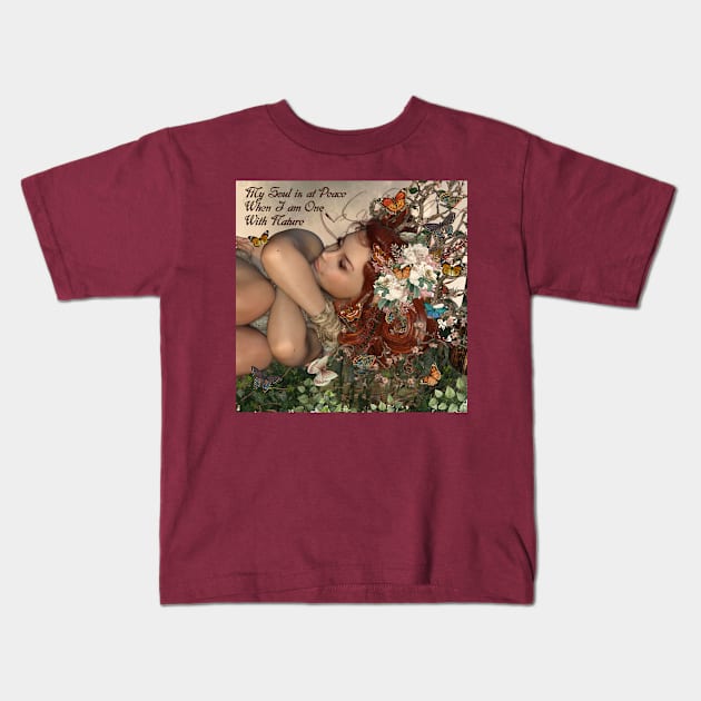 Nature Soul Woman mug,coffee mug,t-shirt,pin,tapestry,notebook,tote,phone cover,pillow Kids T-Shirt by All Thumbs